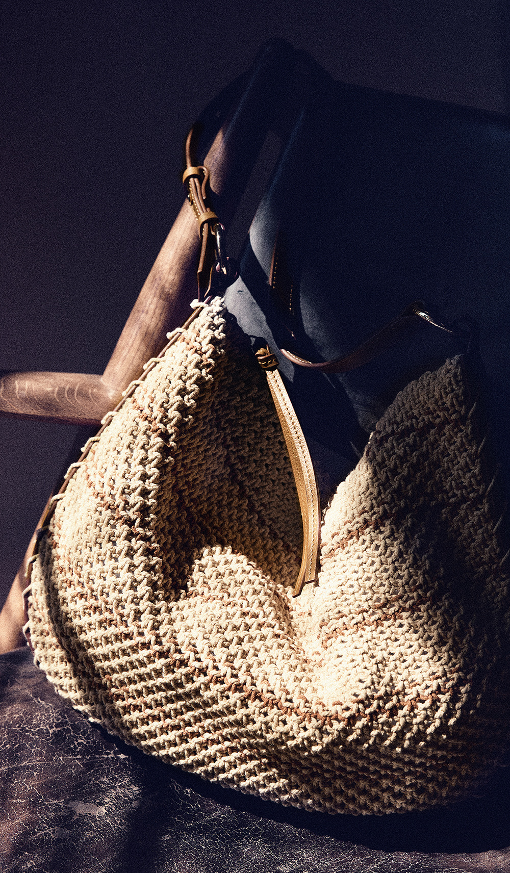 ba&sh raffia handbag